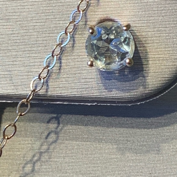 EUC - 10 K Yellow Gold & Aquamarine Set - Picture 6 of 13